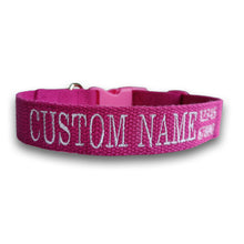 Load image into Gallery viewer, Custom Embroidered Dog Collar