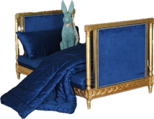 Load image into Gallery viewer, French-Style Canopy Pet Bed Royal Blue