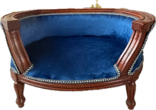 Load image into Gallery viewer, French-Style Pet Bed Royal Blue