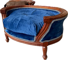 Load image into Gallery viewer, French-Style Pet Bed Royal Blue