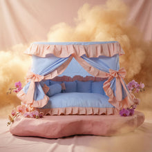 Load image into Gallery viewer, Exquisite luxury pet bed for dogs and cats featuring orthopedic comfort, handmade in Europe with baroque designer details, glamorous high-end customizable pet furniture by Aposentis. €250.00