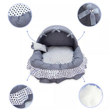 Load image into Gallery viewer, Exquisite luxury pet bed for dogs and cats featuring orthopedic comfort, handmade in Europe with baroque designer details, glamorous high-end customizable pet furniture by Aposentis. €190.00