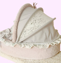 Load image into Gallery viewer, Exquisite luxury pet bed for dogs and cats featuring orthopedic comfort, handmade in Europe with baroque designer details, glamorous high-end customizable pet furniture by Aposentis. €550.00