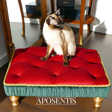 Load image into Gallery viewer, Exquisite luxury pet bed for dogs and cats featuring orthopedic comfort, handmade in Europe with baroque designer details, glamorous high-end customizable pet furniture by Aposentis. €250.00