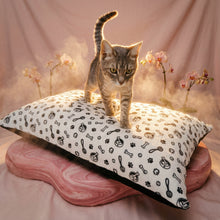 Load image into Gallery viewer, Exquisite luxury pet bed for dogs and cats featuring orthopedic comfort, handmade in Europe with baroque designer details, glamorous high-end customizable pet furniture by Aposentis. €95.00
