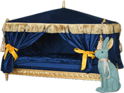 French-Style Canopy Pet Bed Royal Blue