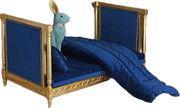 French-Style Canopy Pet Bed Royal Blue