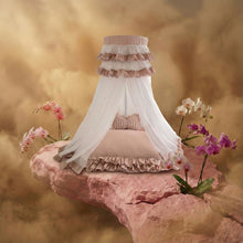 Load image into Gallery viewer, Exquisite luxury pet bed for dogs and cats featuring orthopedic comfort, handmade in Europe with baroque designer details, glamorous high-end customizable pet furniture by Aposentis. €350.00
